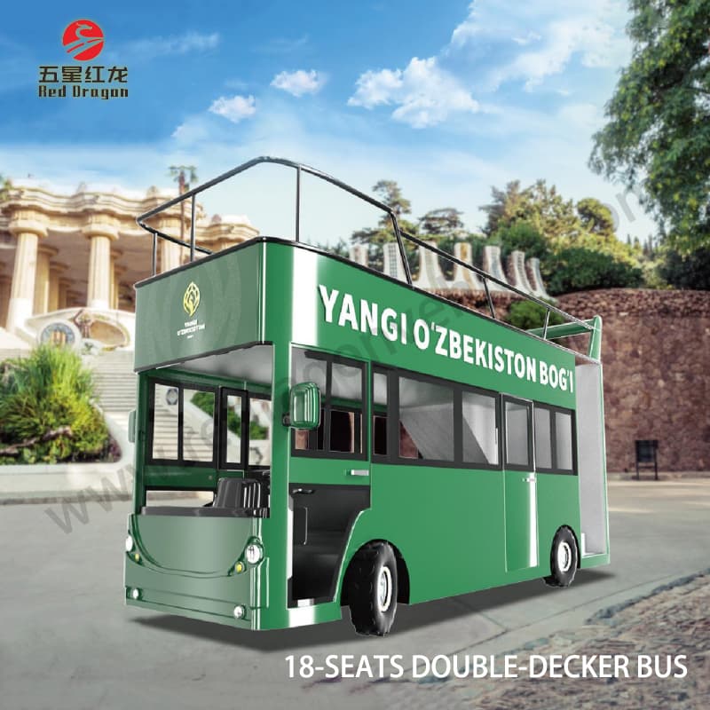 Lieferant Anpassbarer Doppeldeckerbus mit 18 Sitzen Elektrischer Sightseeing-Bus