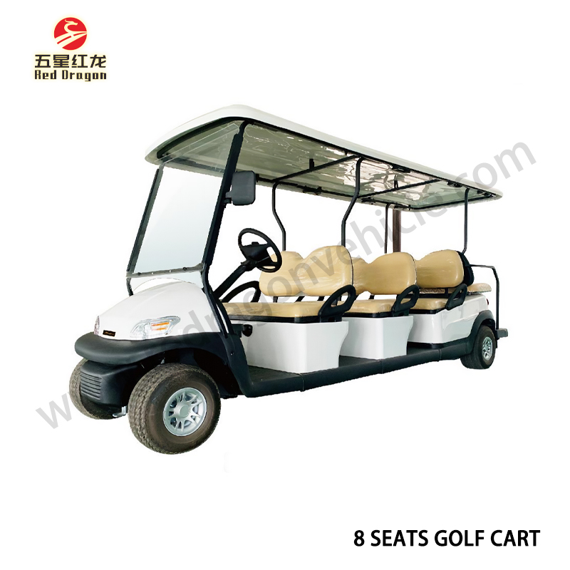 Anpassbarer GGC-GEF QC-6D Neuer elektrischer Golfwagen mit 8 Sitzen